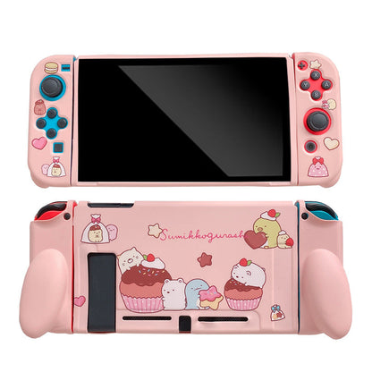 Cartoon corner creature TPU soft cover for Nintendo Switch game console, split shell protective case