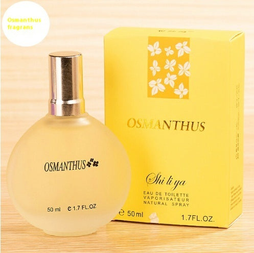 Women's floral perfume with jasmine, rose, and osmanthus fragrance bottle