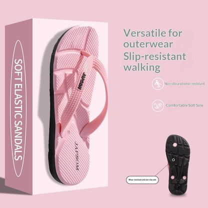 Women's outdoor EVA flip-flops in couples style with non-slip soles