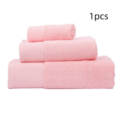 White cotton bath towel, absorbent gift towel with a soft textured surface
