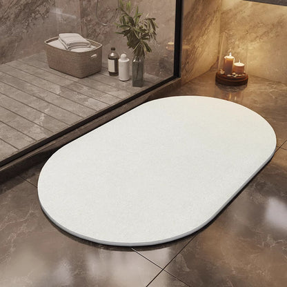 Water-absorbent non-slip quick-drying entryway doormat in textured gray design