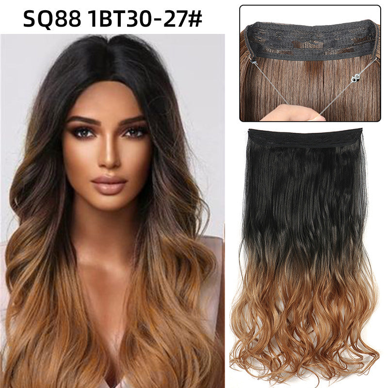 Adjustable Synthetic Hair Curtain Wig for Women