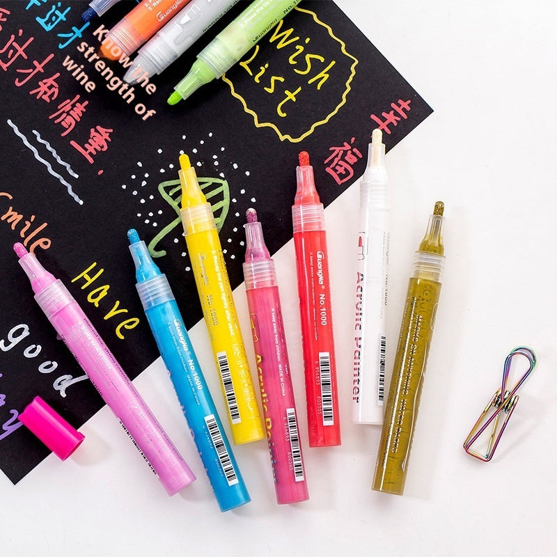 48-color water-based markers for DIY ceramic graffiti painting in a package