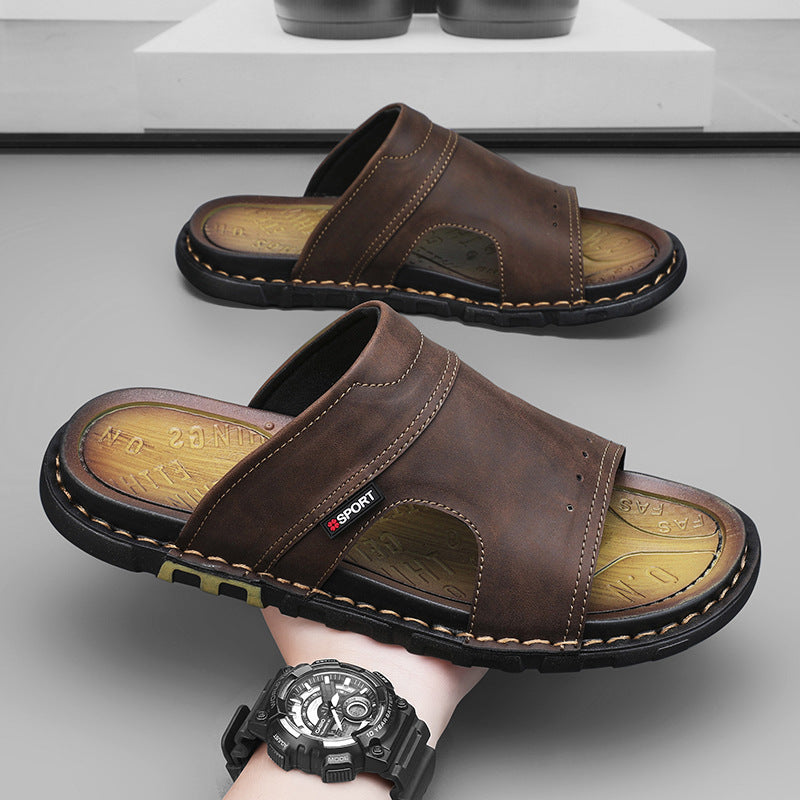 Plus-size versatile soft-soled slippers by My Store, featuring a comfortable slip-on design