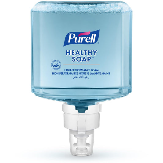 PURELL Healthy Soap refill with CLEAN RELEASE Technology in a 1200 mL foam, fragrance-free, for PURELL ES8 automatic soap dispensers