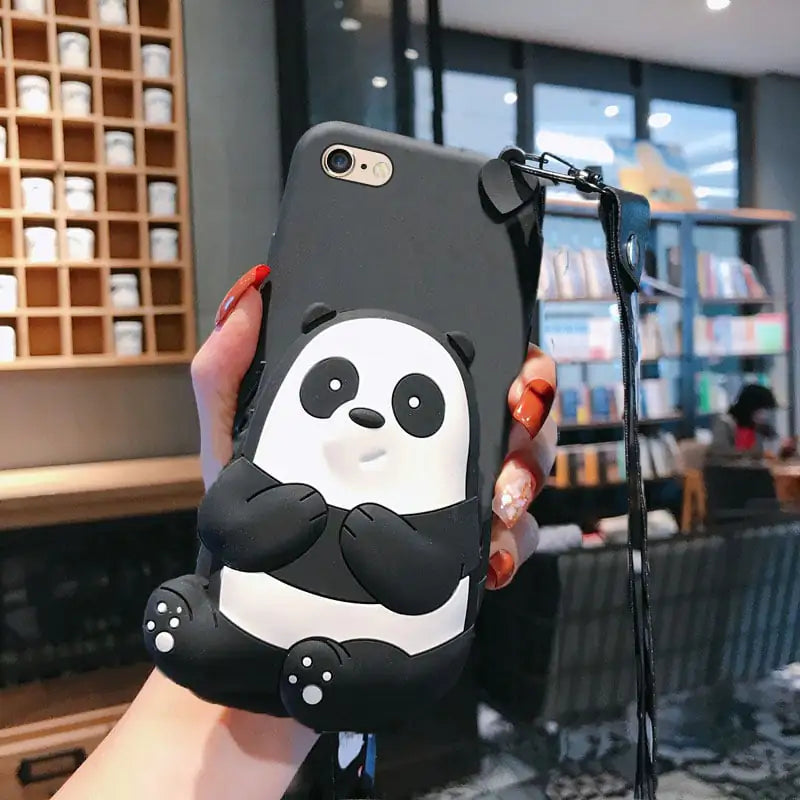 Cute Cartoon Panda Case for iPhone 11 Pro Max