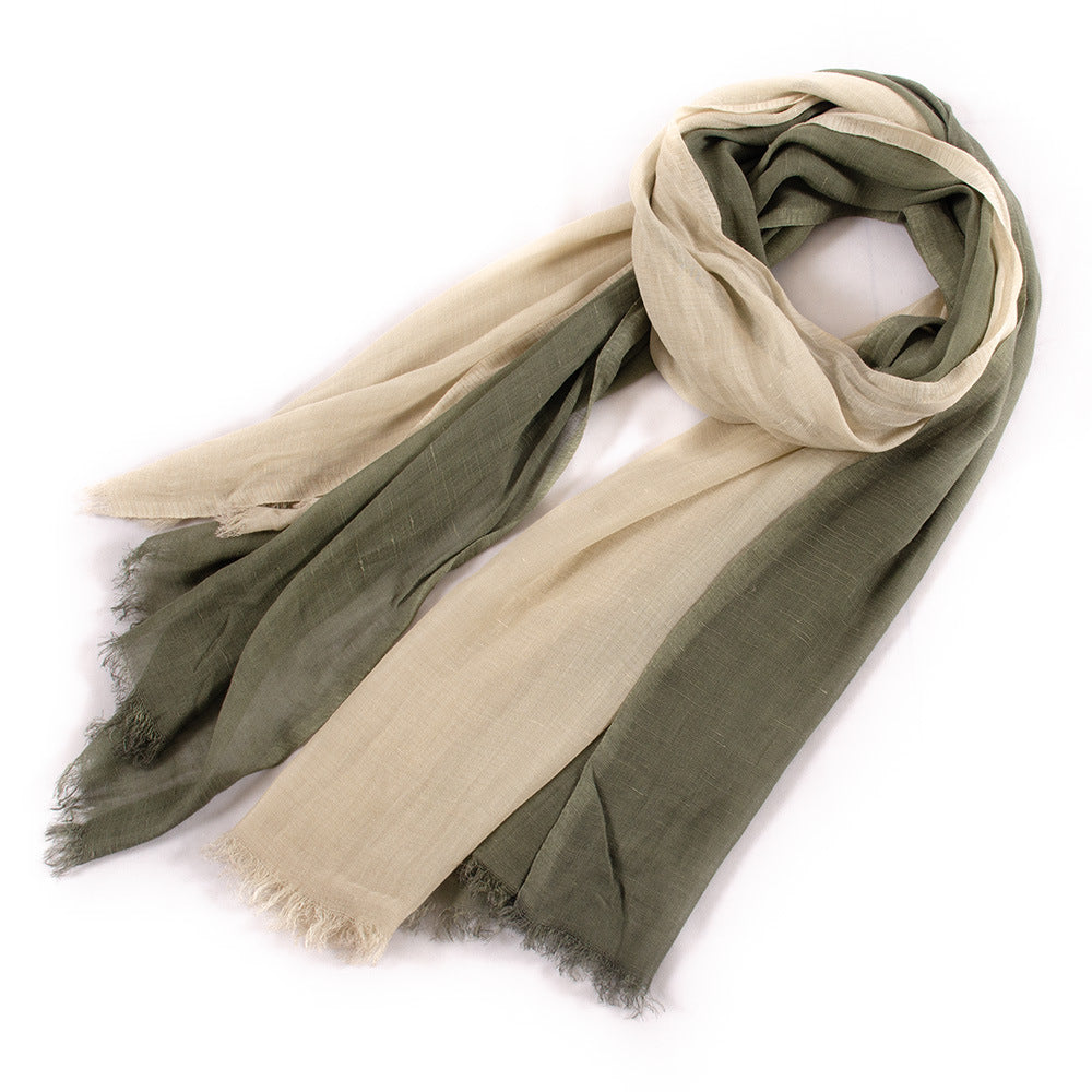 Large soft warm cotton scarf with tassel trim, My Store brand