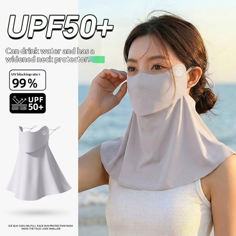 Women's half-face breathable UV-protective sun mask by My Store