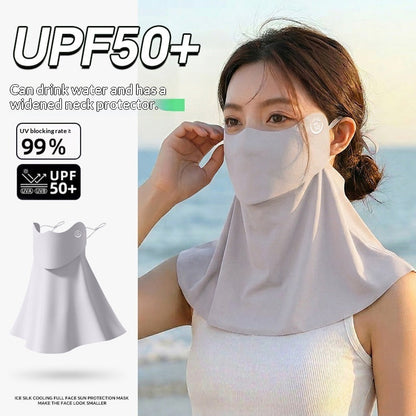 Women's half-face breathable UV-protective sun mask by My Store
