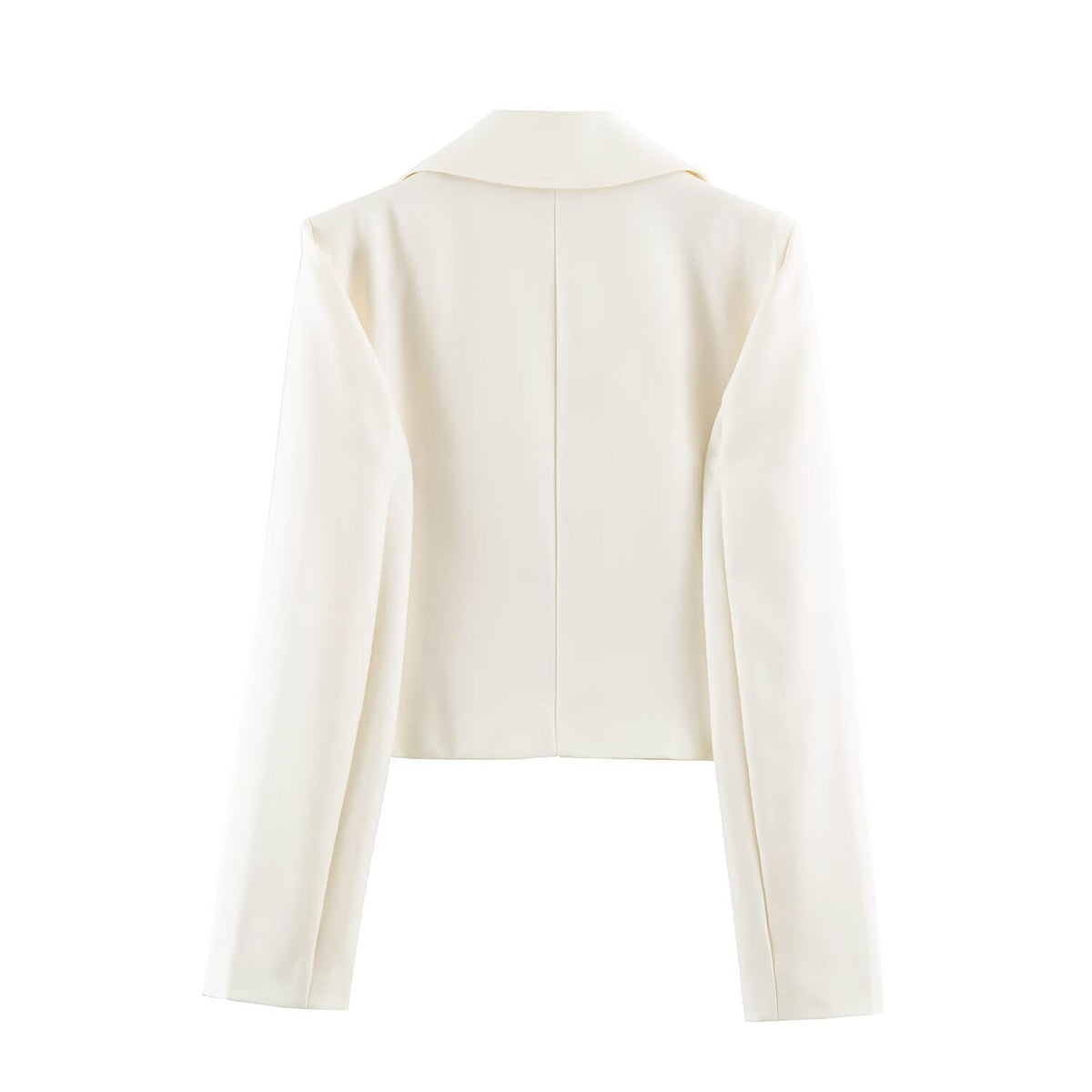 Solid-color double-breasted blazer in a fashionable, versatile design