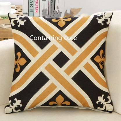 Cushion cover sofa backrest pillow by My Store, shown in a neutral fabric design