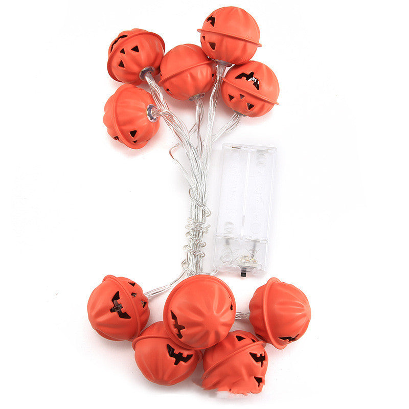 LED Halloween lights string with ghost and pumpkin decorations by My Store