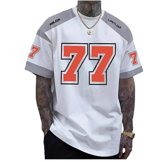 American-style retro fashion 3D digital print top by My Store