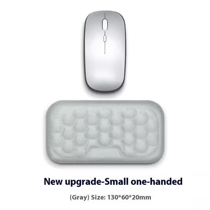 Mouse Memory Cotton Wrist Pad in soft cotton with ergonomic support for comfortable computer use