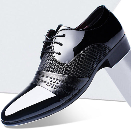 Korean-style leather shoes for men in a fashionable design by My Store