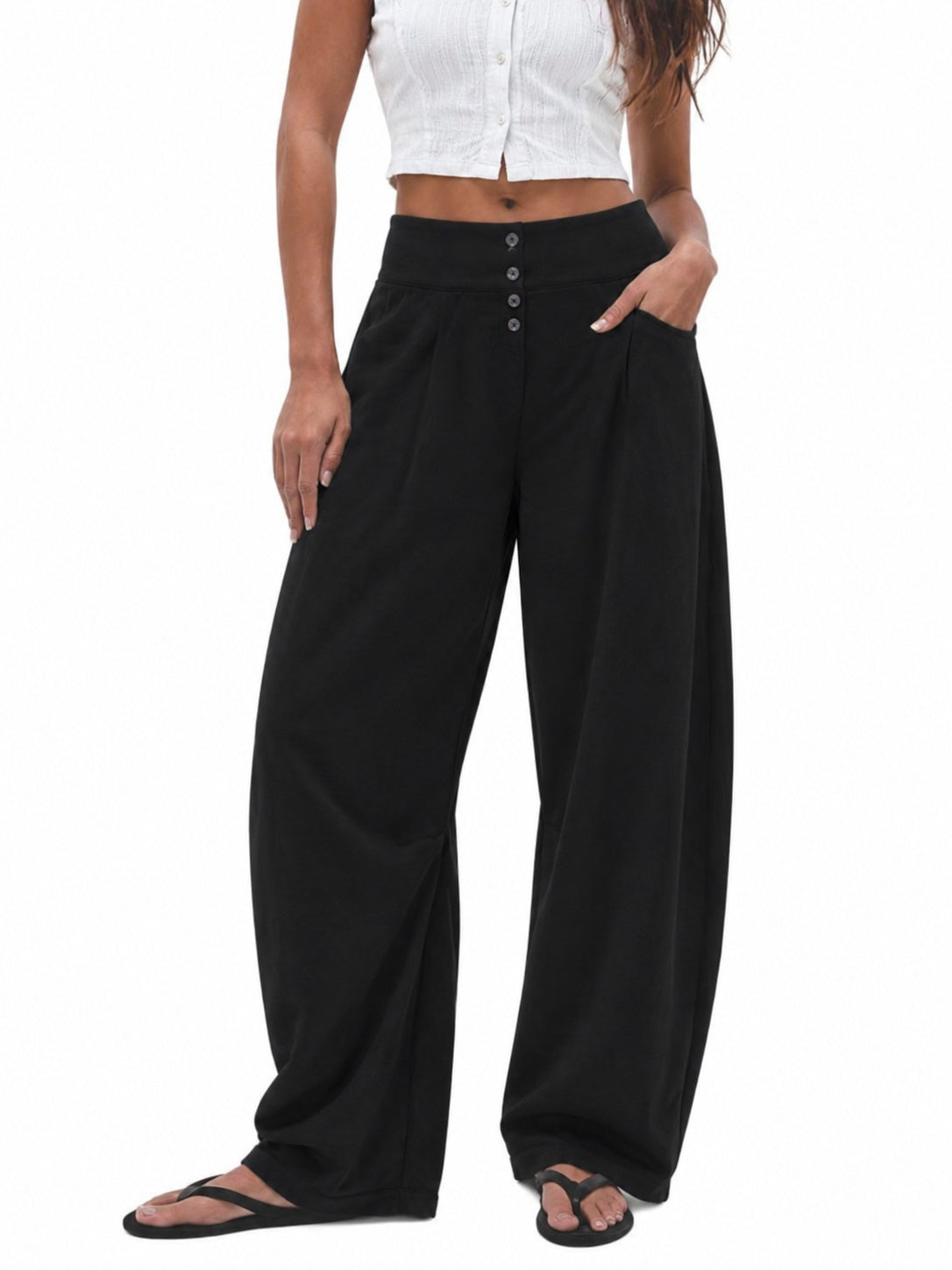 Women's casual pants by My Store, relaxed-fit trousers shown from the front