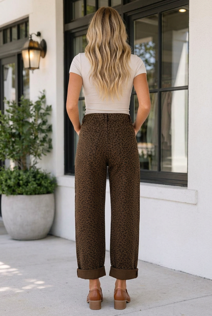 Back view of Threaded Pear Aurorra Length Regular Fit Jeans showing classic denim fabric and regular fit design.