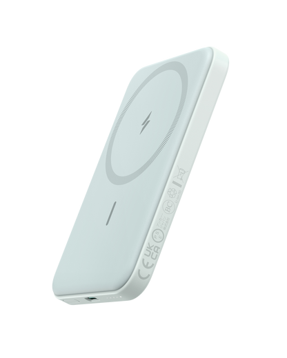 Anker 621 Magnetic Battery MagGo for wireless charging, compact portable power bank with magnetic attachment for smartphones.