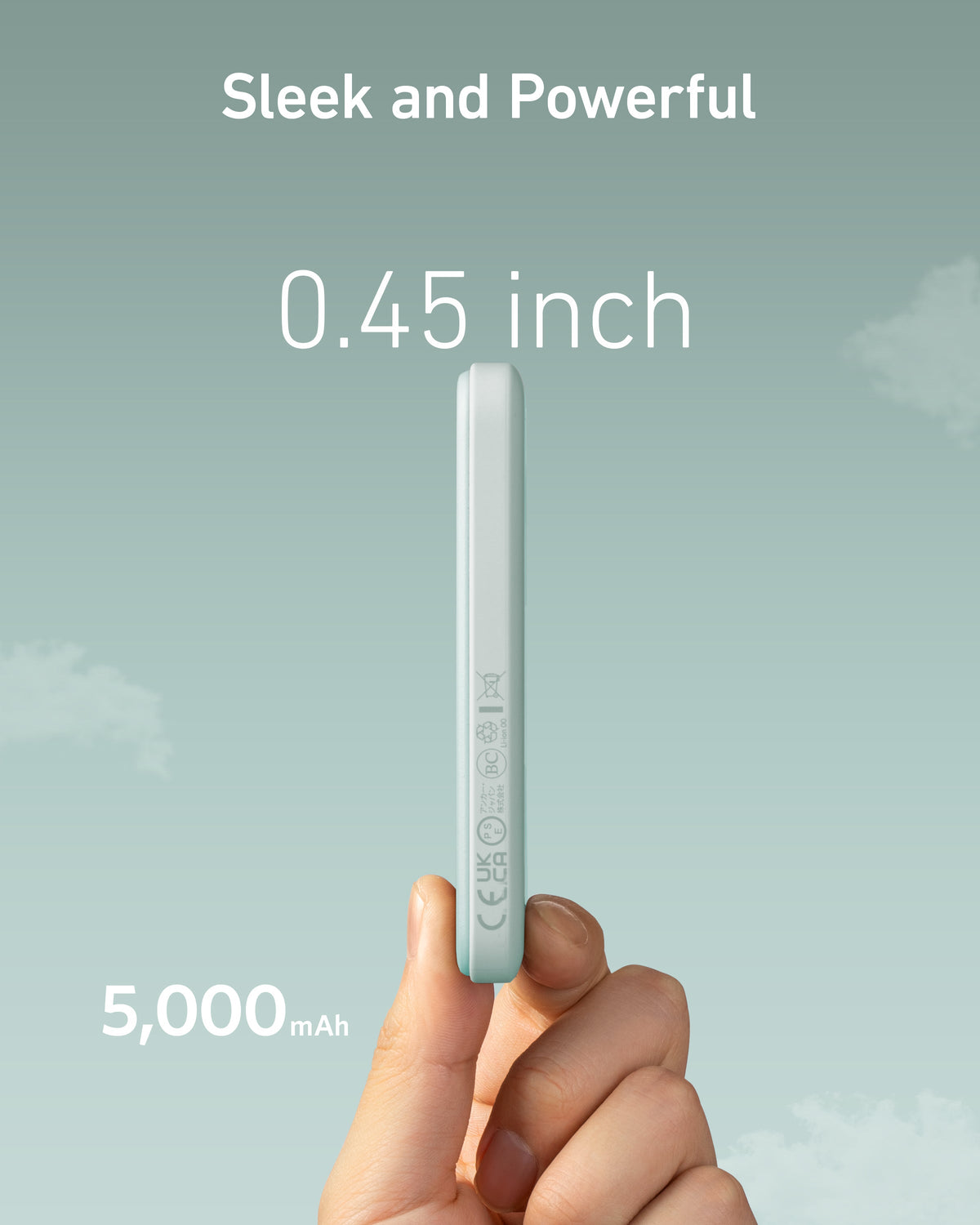 Anker 621 Magnetic Battery MagGo for charging, featuring a sleek design with magnetic attachment for smartphones.