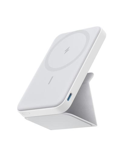 Anker 622 Magnetic Battery MagGo for wireless charging, showing the compact, sleek black power bank with magnetic attachment feature.