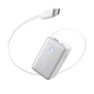 Anker Nano 10K power bank with 45W output and built-in retractable USB-C cable, compact portable charger for devices.