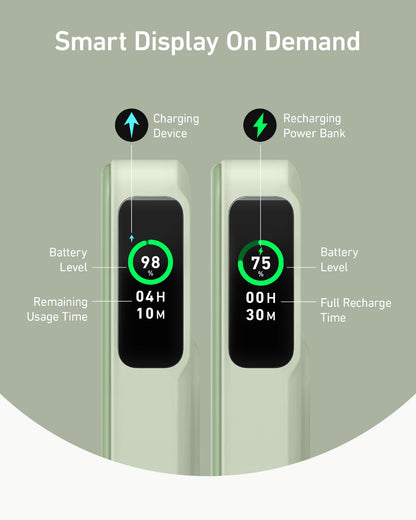 Anker MagGo 10K Power Bank showing its slim design and USB-C port for portable charging on the go
