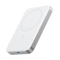 Anker MagGo 10K Slim Power Bank showing its compact design with MagSafe magnetic charging feature and USB-C port.