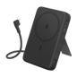 Anker Zolo Magnetic Power Bank 10K with 30W USB-C cable, compact black portable charger with magnetic attachment and built-in USB-C cable.
