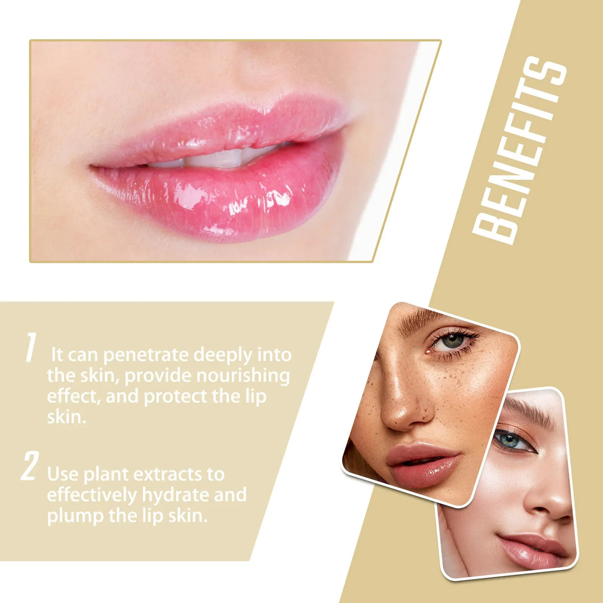Blushimmer West&Month collagen lip mask set with six hydrating, firming, and nourishing masks for smooth, plump lips overnight.