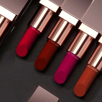 Blushimmer matte red velvet lipstick, durable and easy to wear, with natural finish, perfect for women’s lip makeup and cosmetics.