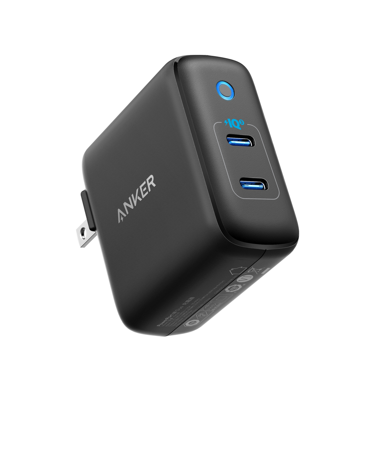 Anker 324 40W charging-only USB-C wall charger with compact design and sleek white finish.