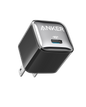 Anker Nano 20W USB-C charger with compact design, shown from a front view on a white background.