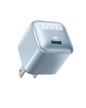 Anker Nano 20W USB-C charger, compact charging device with sleek design, suitable for fast charging smartphones and devices.