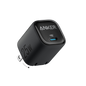 Anker 25W compact charger with USB-C port, shown in black, designed for fast charging smartphones and compatible devices.