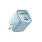 Anker 25W compact charger with USB-C port, featuring a sleek design and foldable plug for portable device charging.