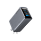 Anker Prime 100W GaN charger with three ports, compact design, and sleek black finish, suitable for fast device charging.
