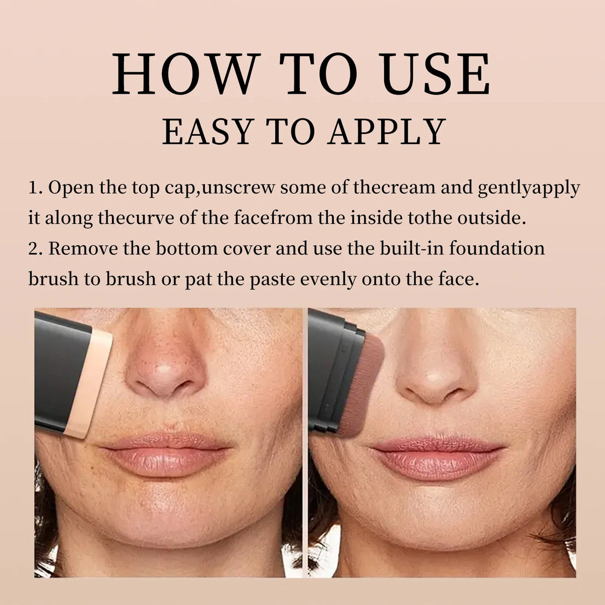 Blushimmer O'cheal two-in-one concealer and foundation stick with matte waterproof finish for contouring and face coverage.
