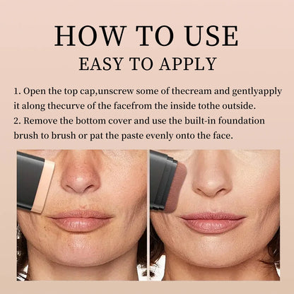 Blushimmer O'cheal two-in-one concealer and foundation stick with matte waterproof finish for contouring and face coverage.