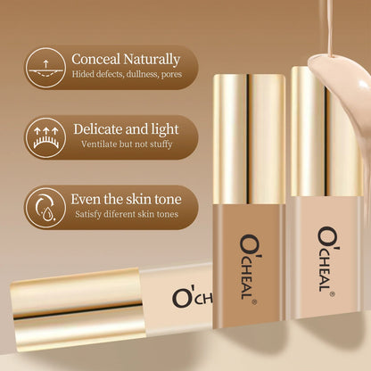 Blushimmer Ocheal Liquid Concealer in 3.5g, matte high coverage waterproof formula, with a doe-foot applicator and smooth finish.