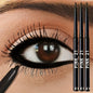 Set of 3 waterproof black eyeliner pencils by Blushimmer, smudge-proof, long-lasting, ideal for beginner eye makeup application.
