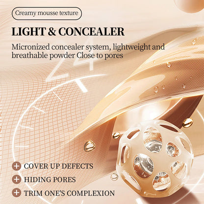 Blushimmer Ocheal Liquid Concealer in matte finish, high coverage, waterproof, 3.5g, with a sleek applicator brush.