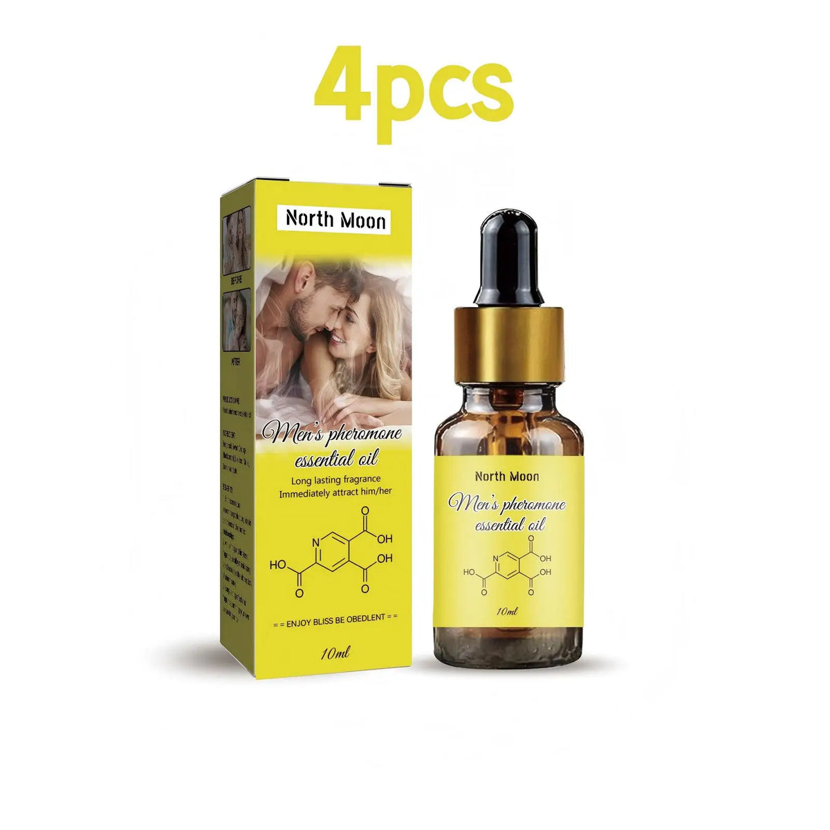 Blushimmer North Moon 10ml pheromone essential oil perfume for men, featuring a natural, refreshing scent to attract women.