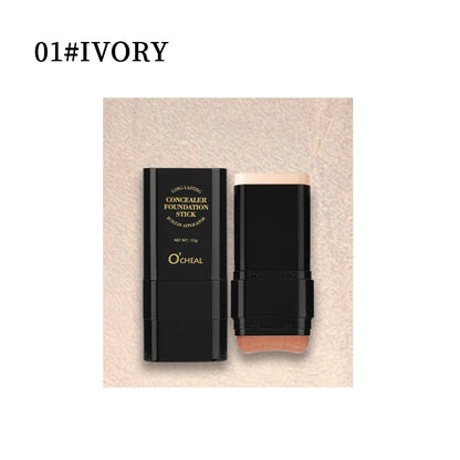 Blushimmer O'cheal Two-in-One Concealer Foundation Stick with face contouring, matte waterproof bronzer, and moisturizing makeup cream