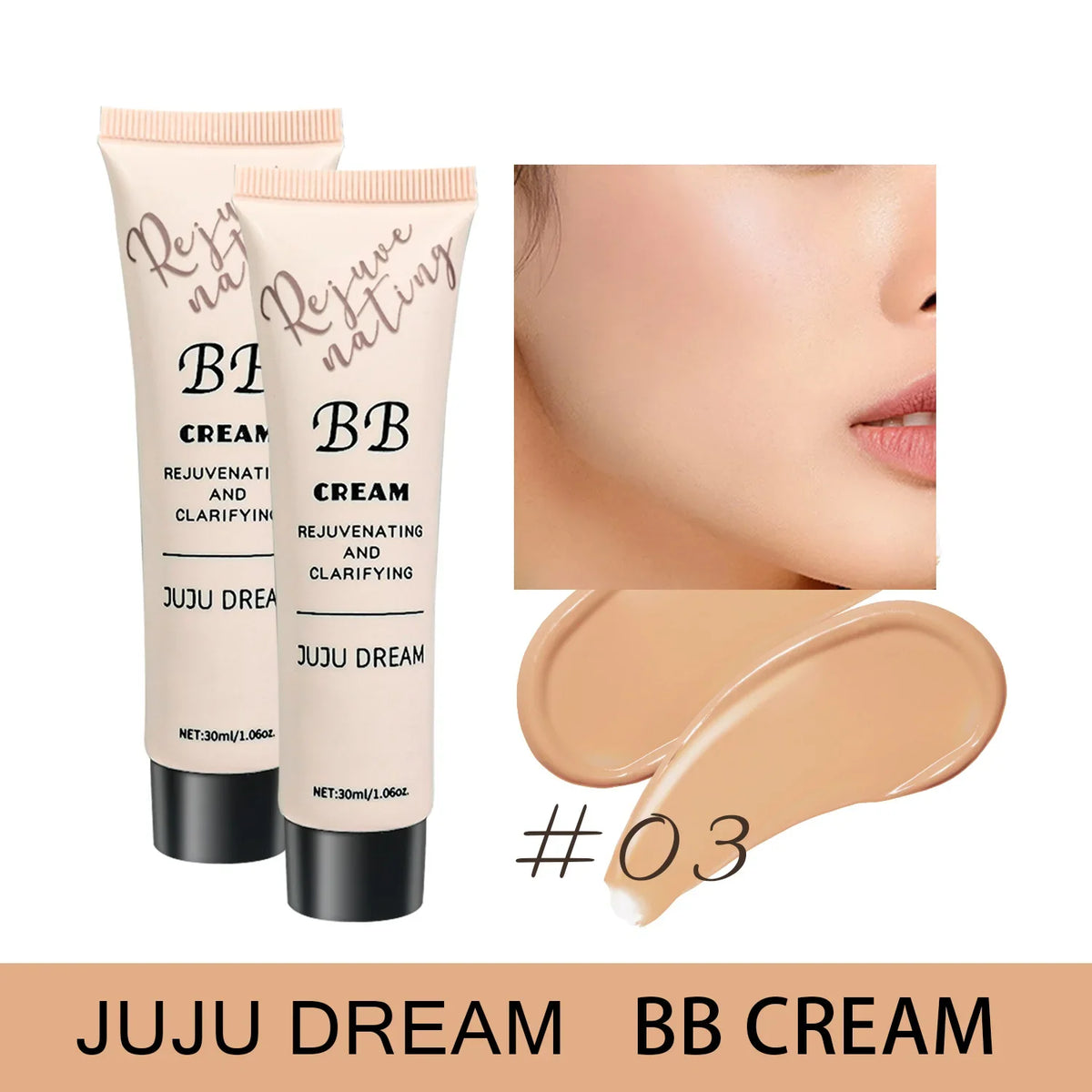 Blushimmer 30ml color correcting BB cream bottle, whitening, brightening, oil-control, waterproof, unisex skin concealer foundation