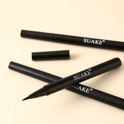 Blushimmer waterproof eyeliner in black, sweat-proof, smudge-proof, creating a natural look with smooth, quick application