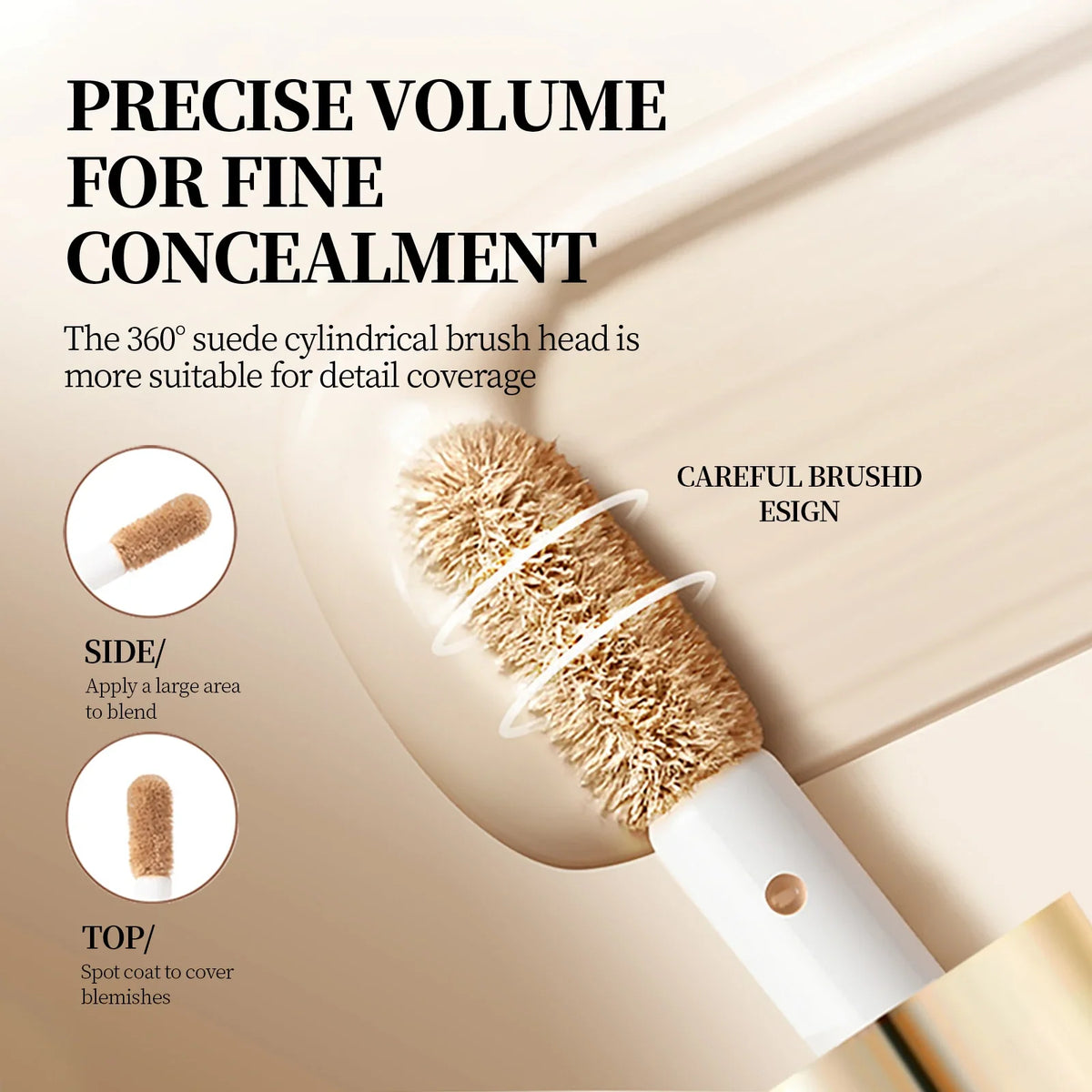 Blushimmer Ocheal Liquid Concealer in matte finish, high coverage, waterproof formula, 3.5g tube, shown in sleek black packaging