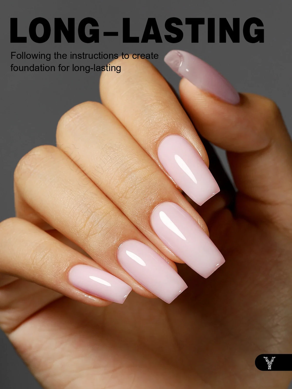 YOKEFELLOW 10ml Jelly Nude Gel Nail Polish by Blushimmer, translucent pink UV gel with long-lasting, soak-off formula for elegant nails.