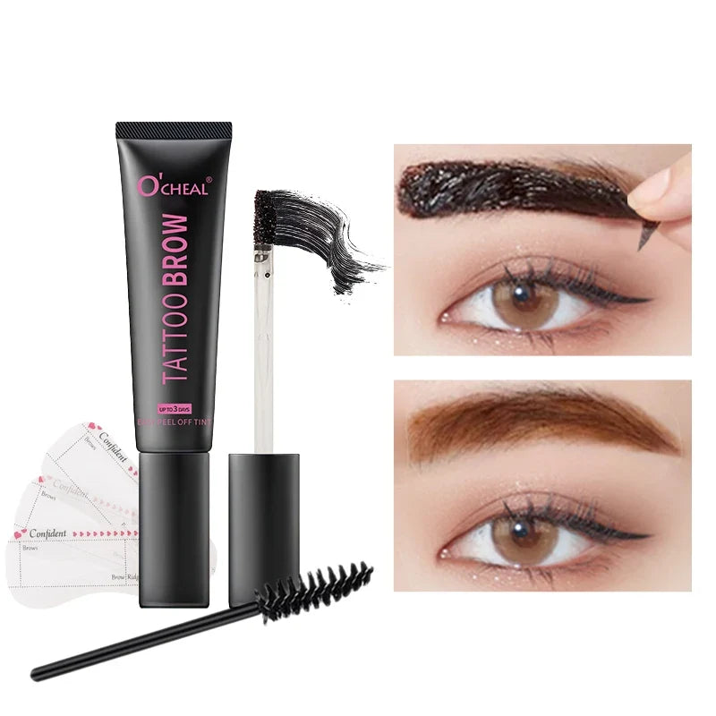 Blushimmer Ocheal eyebrow dye tint and gel kit with waterproof, long-lasting eyebrow cream and eyelash tint makeup.