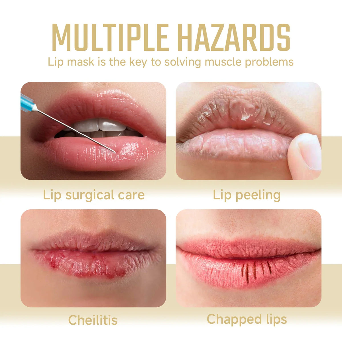 Blushimmer West&Month collagen lip mask pack with hydrating, firming, and nourishing lip treatment for smooth, plumper lips.