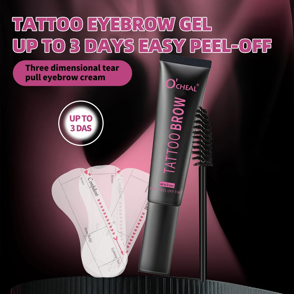 Blushimmer Ocheal eyebrow dye tint gel kit with waterproof, long-lasting eyebrow cream and eyelash tint for bold, defined brows.